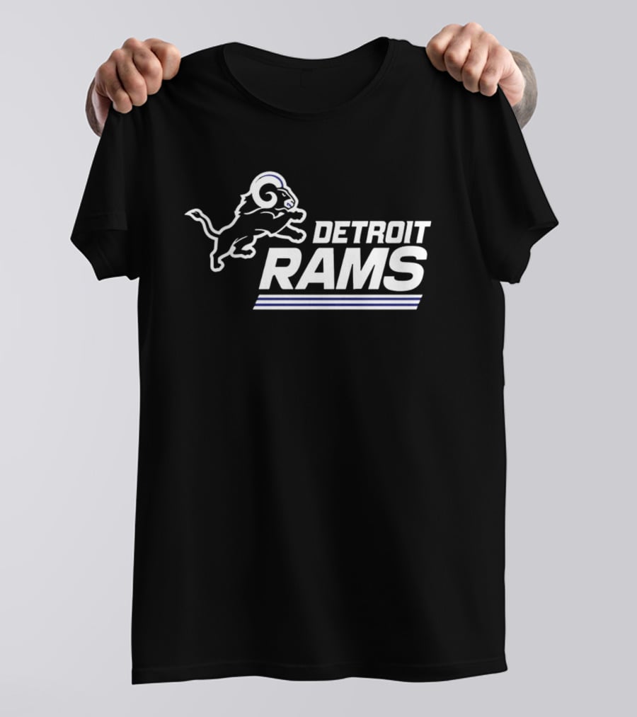 Twisted Gorilla Detroit Rams Los Angeles Lions T-Shirt