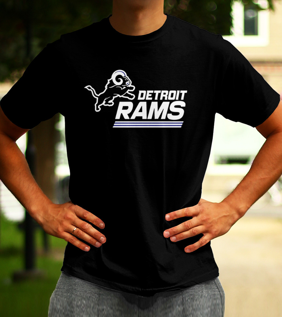 Twisted Gorilla Detroit Rams Los Angeles Lions T-Shirt
