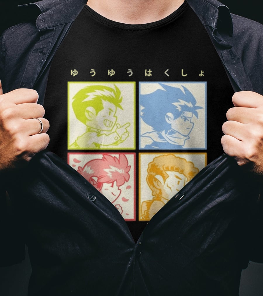 YuYu Hakusho Anime Characters Japanese Manga Series T-Shirt