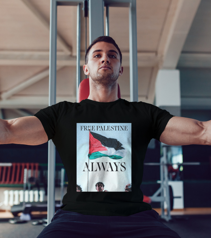 Barcelona FC Lamine Yamal Free Palestine Always Flag T-Shirt