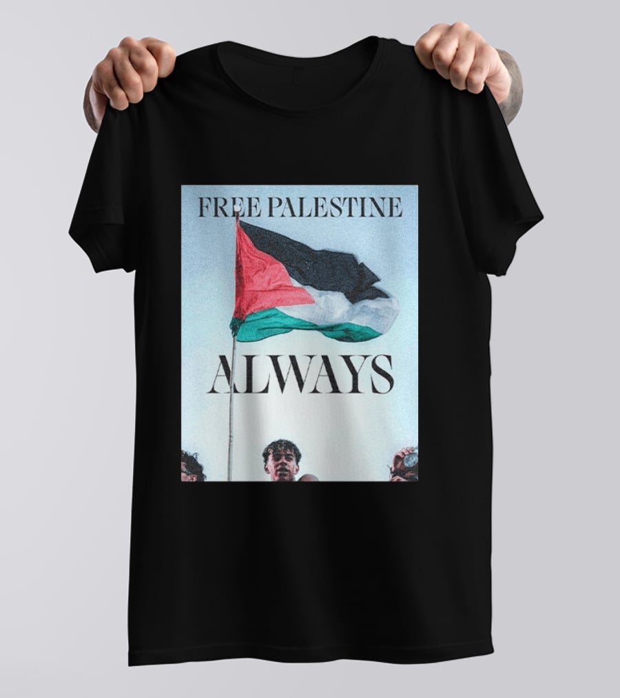 Barcelona FC Lamine Yamal Free Palestine Always Flag T-Shirt