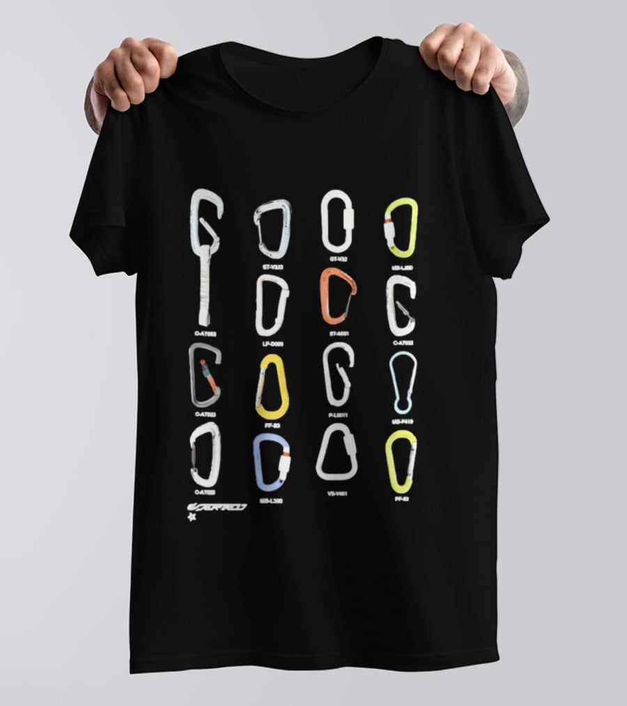 Carabiner Petzl Mammut Black Diamond Camp Grid Collection T-Shirt