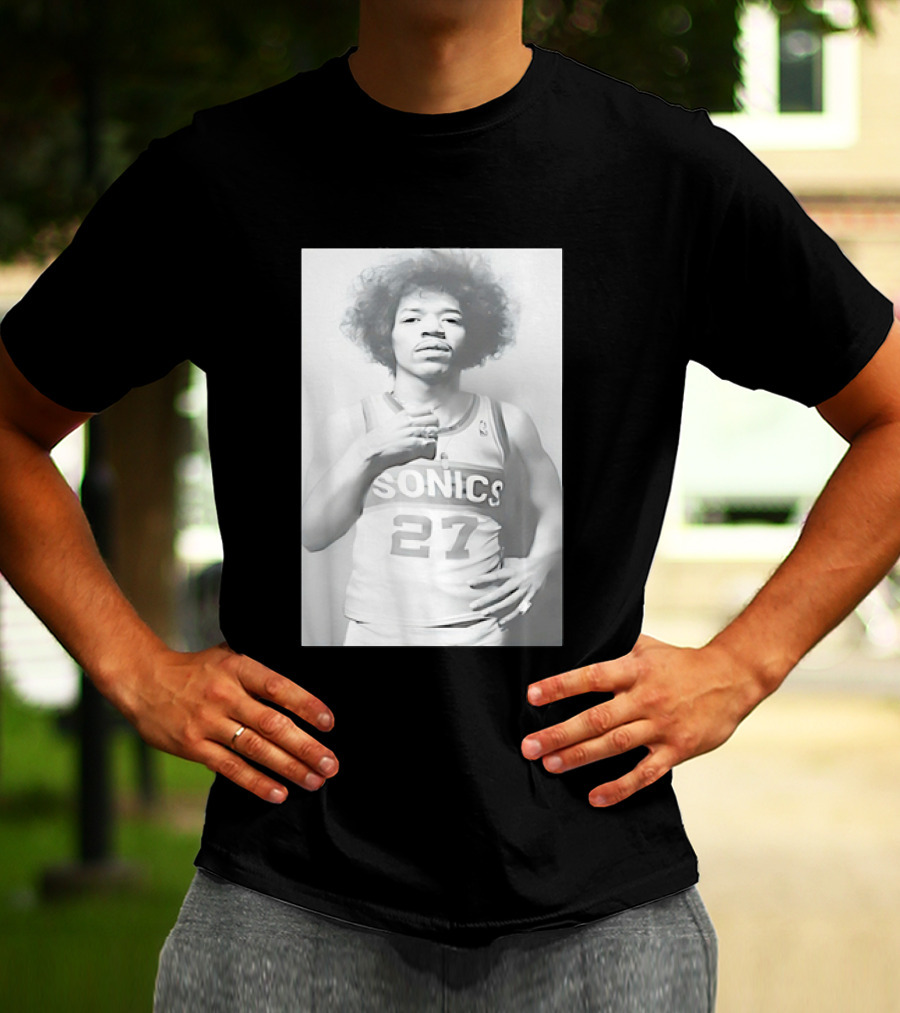 Jimi Hendrix Seattle Sonics Jersey 27 T-Shirt