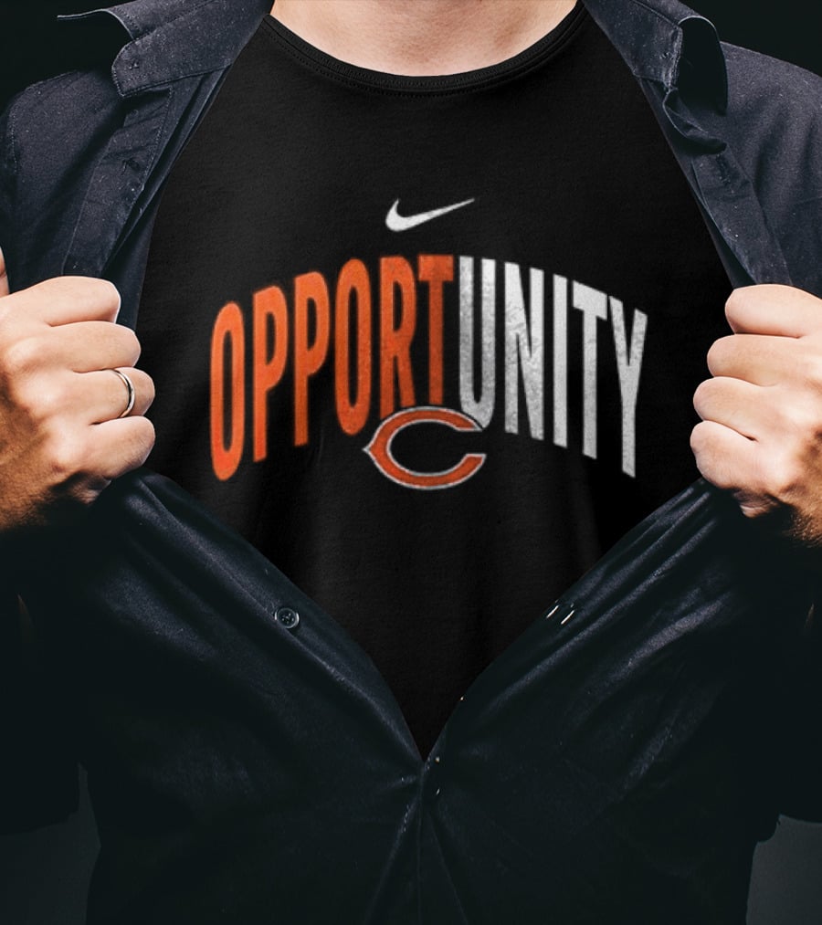 Chicago Bears Opportunity Nike Swoosh C T-Shirt