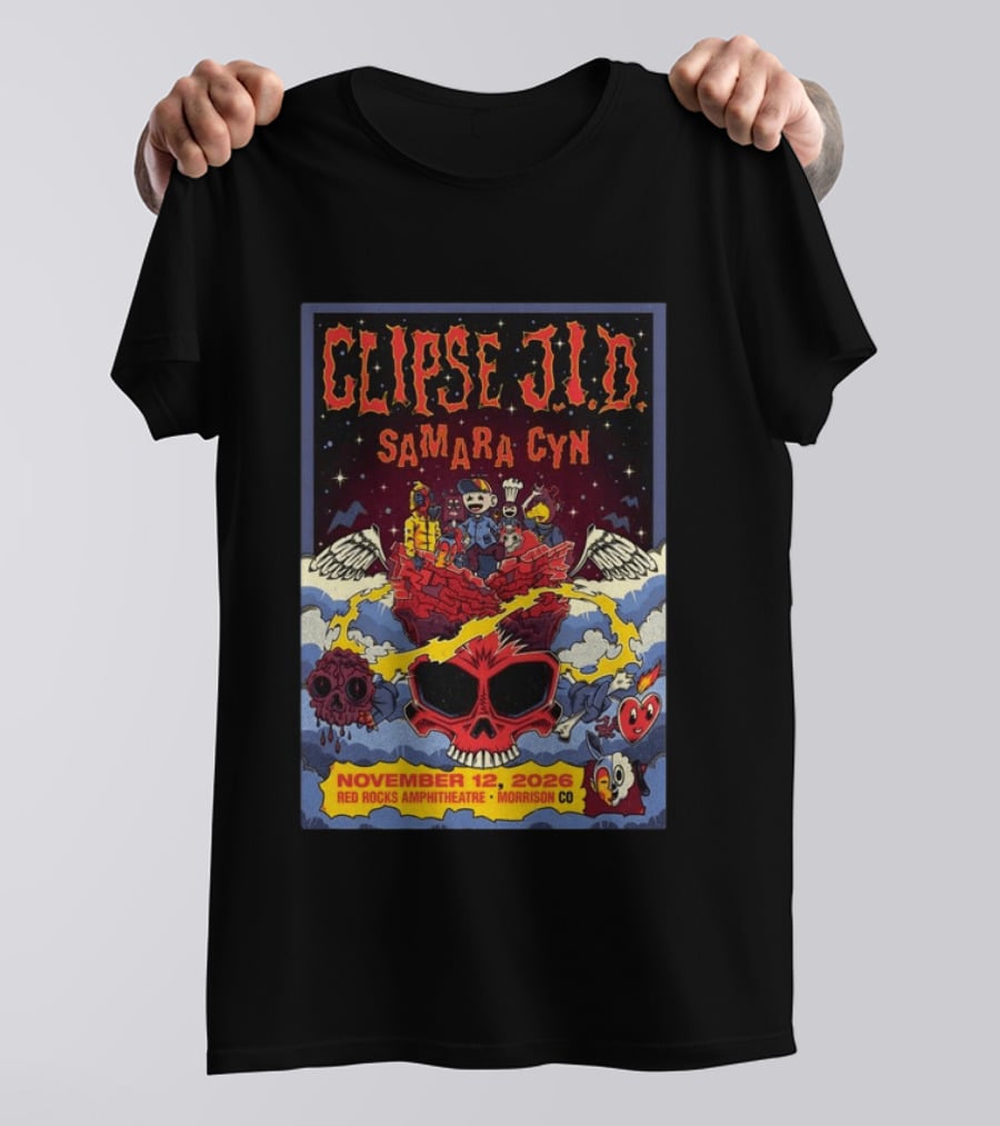 Clipse J.I.D Samara Cyn Red Rocks Amphitheatre Morrison CO November 12 2026 T-Shirt