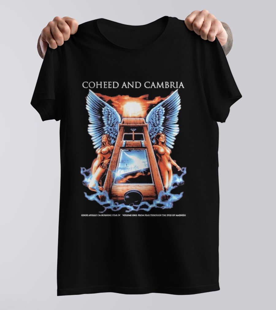 Coheed And Cambria 20th Anniversary Guillotine Angel Wings T-Shirt