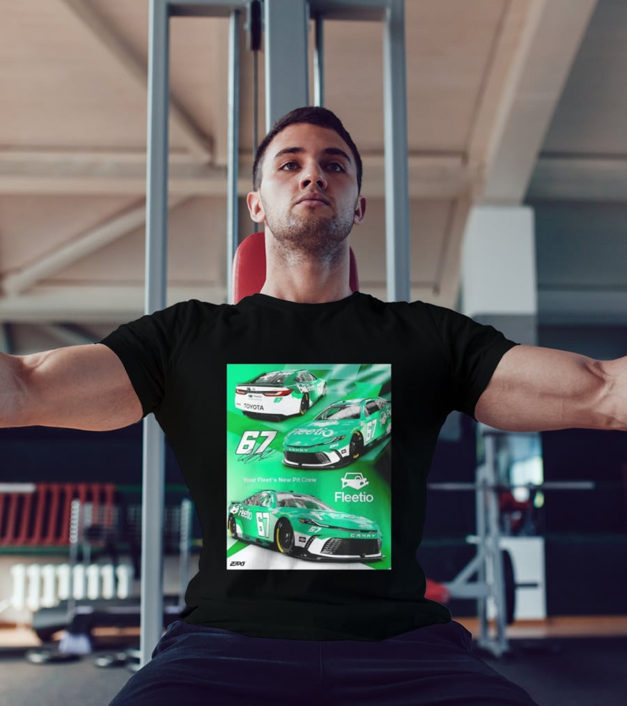 Corey Heim 23XI Racing Toyota Camry XSE Fleetio NASCAR 67 T-Shirt
