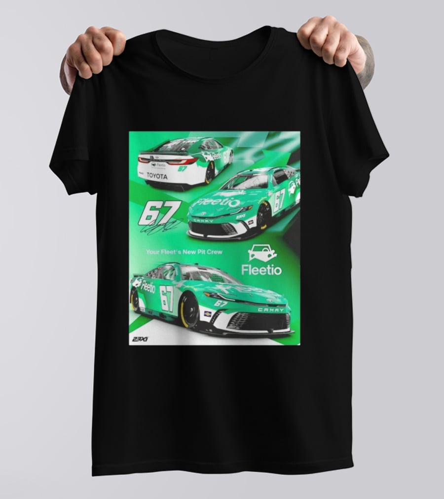 Corey Heim 23XI Racing Toyota Camry XSE Fleetio NASCAR 67 T-Shirt