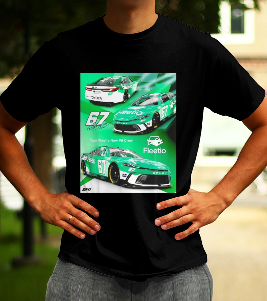 Corey Heim 23XI Racing Toyota Camry XSE Fleetio NASCAR 67 T-Shirt