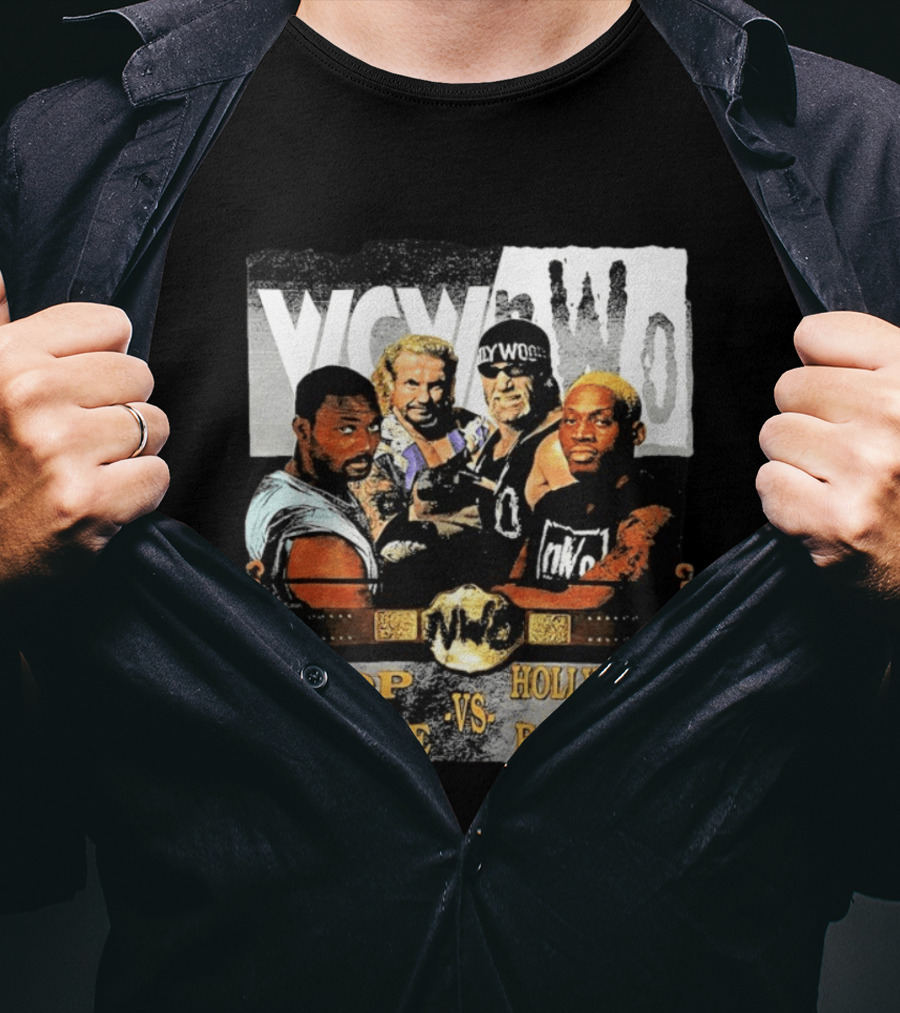 WCW NWo DDP And Malone Vs Hollywood And Rodzilla 90s Wrestling T-Shirt