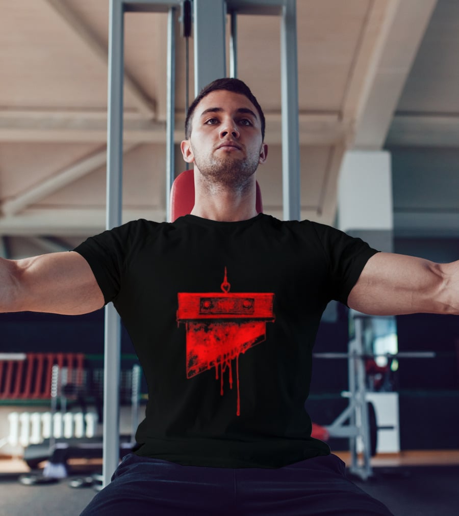 Noyz Narcos Italian Horror Story Ghigliottina Blood Dripping Guillotine T-Shirt