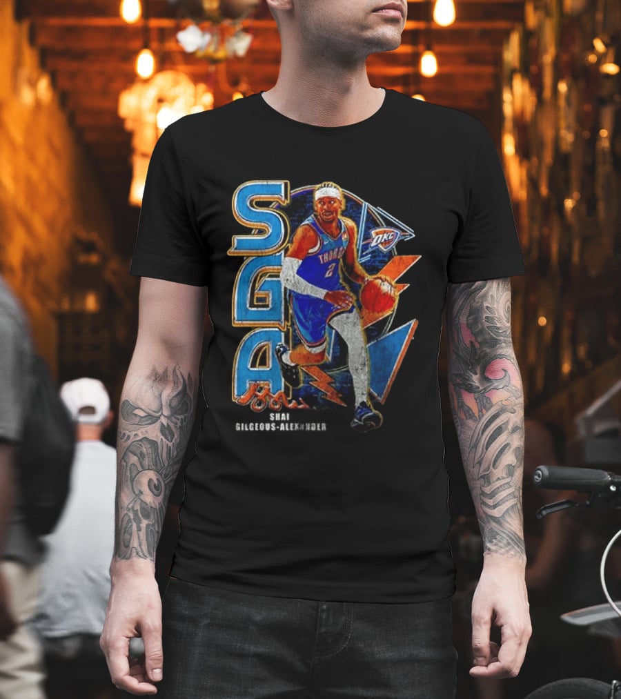 Oklahoma City Thunder Shai Gilgeous Alexander SGA MVP OKC T-Shirt