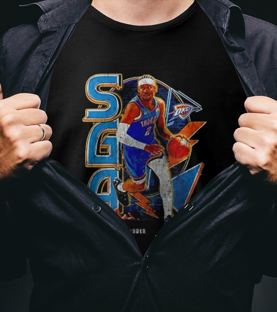 Oklahoma City Thunder Shai Gilgeous Alexander SGA MVP OKC T-Shirt