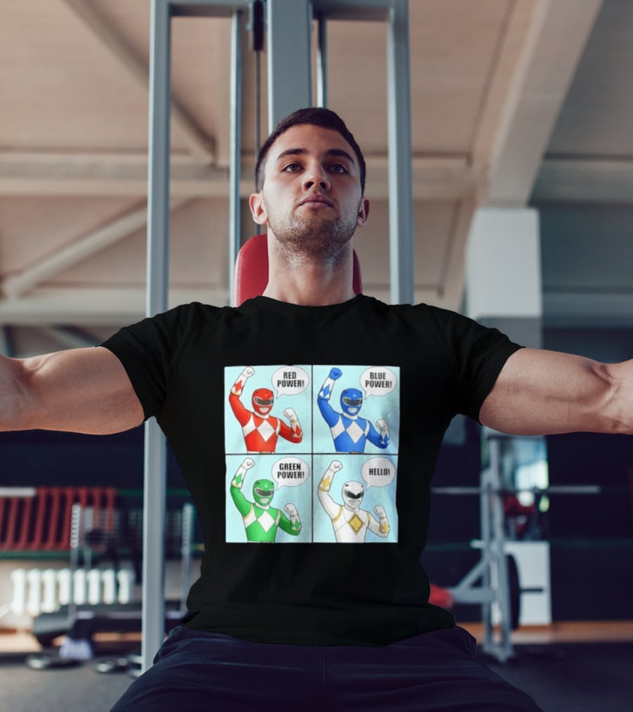 Red Power Blue Power Green Power Hello Rangers T-Shirt