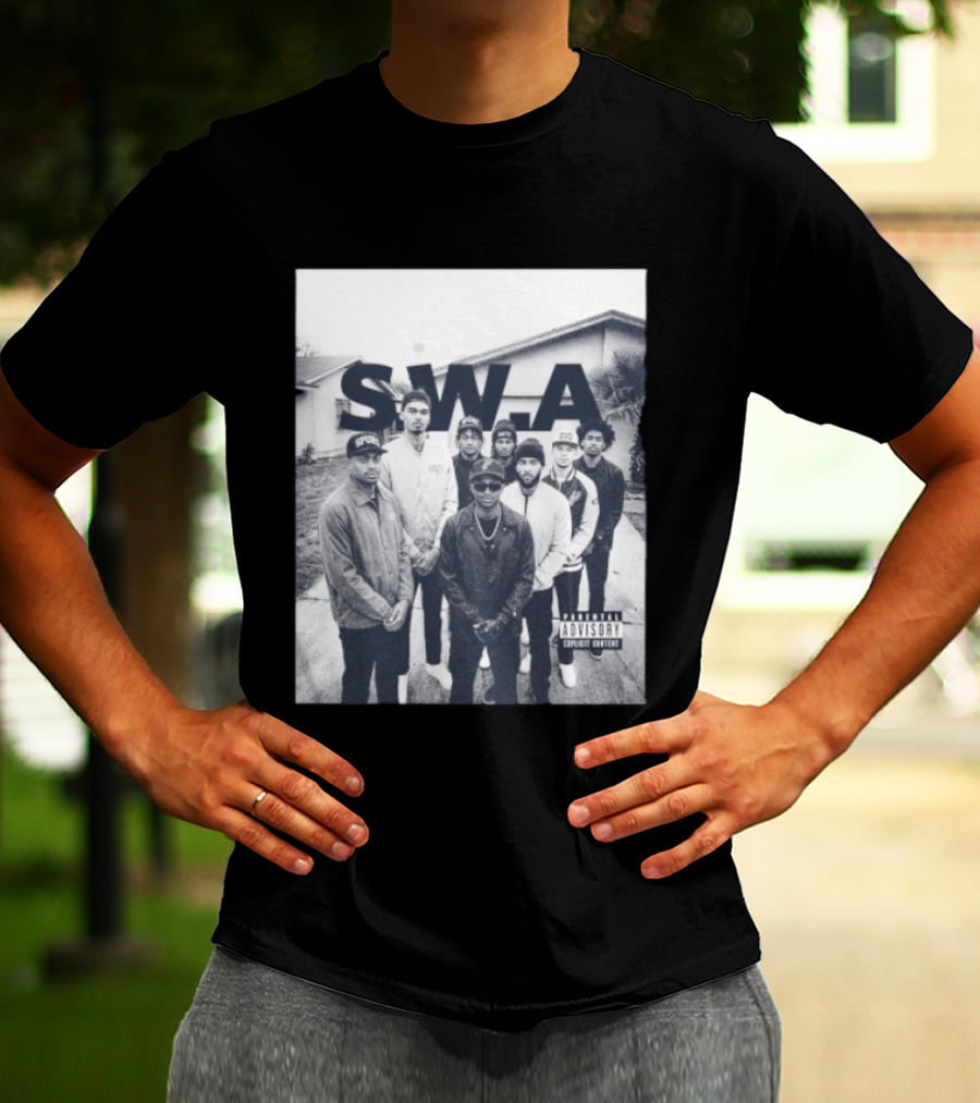 S.W.A San Antonio Spurs NBA Team Photo Iconic Streetwear T-Shirt