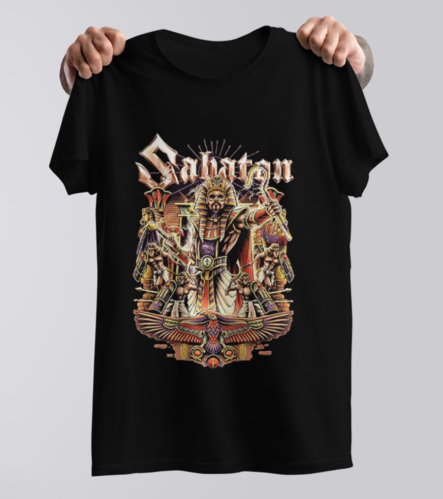 Sabaton The Legendary Tour 2026 Pop Up Collection Pharaoh Alexander Egyptian Hordes Of Khan T-Shirt