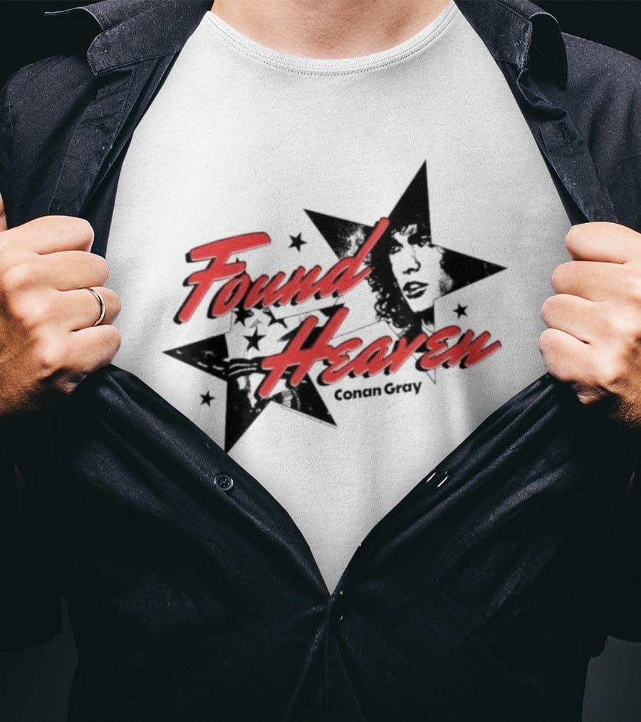 Conan Gray Found Heaven Stars Face T-Shirt