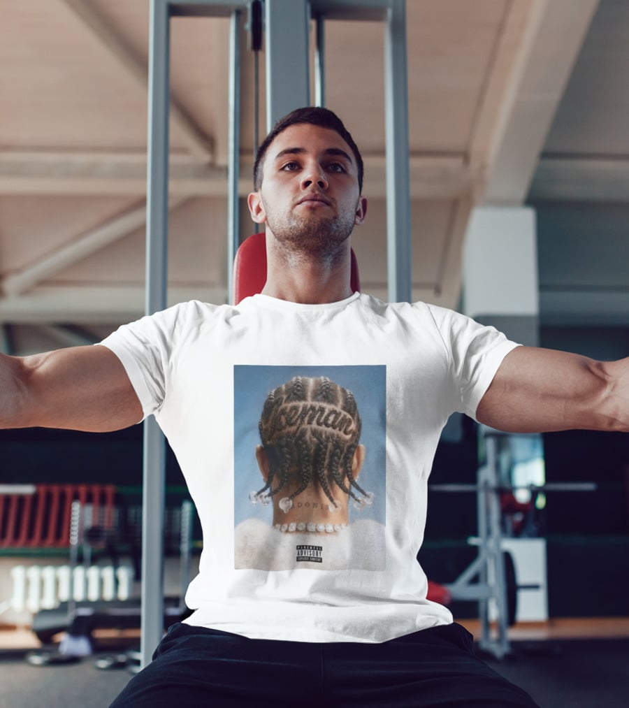 Iceman Adonis Braids Album Cover Drake Parental Advisory T-Shirt