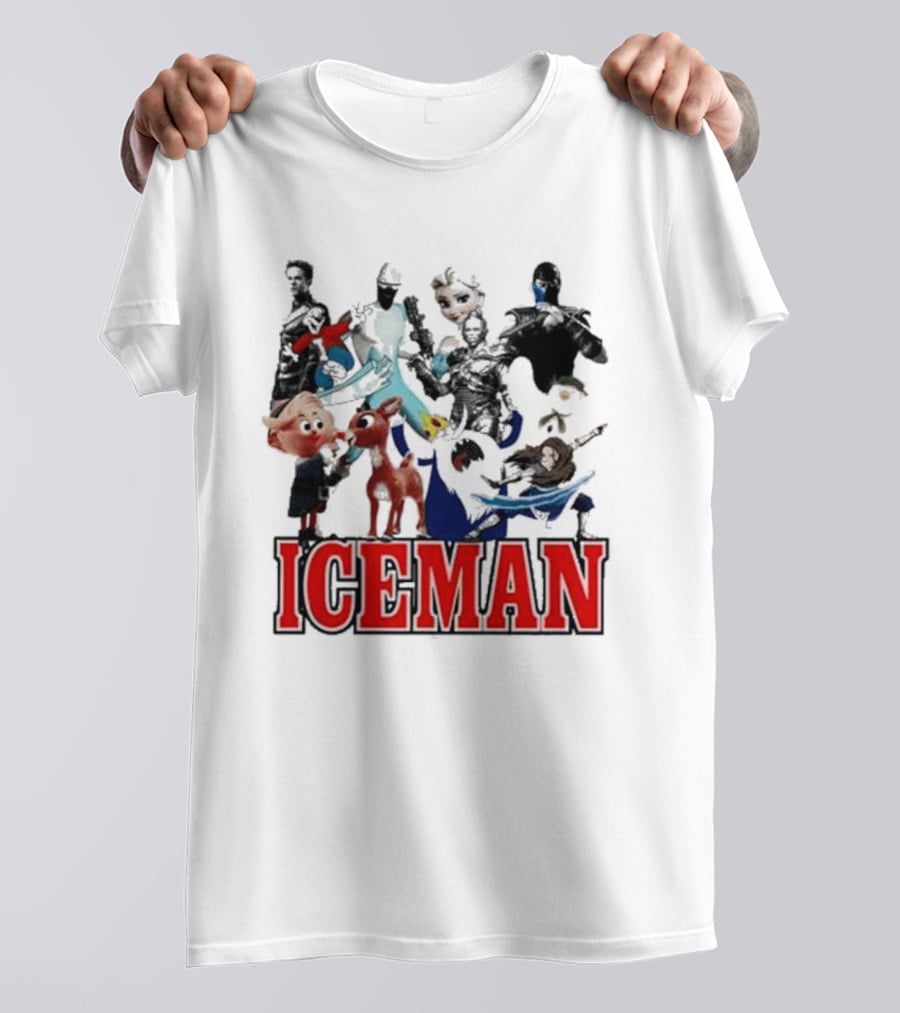 Secretclub Iceman Rudolph And Frosty Characters T-Shirt