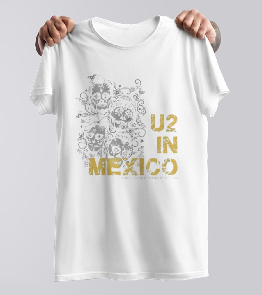 U2 In Mexico Día De Los Muertos Calavera T-Shirt