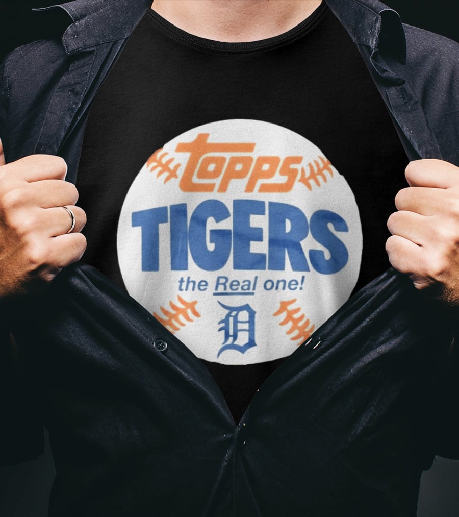 Topps Tigers The Real One Detroit T-Shirt