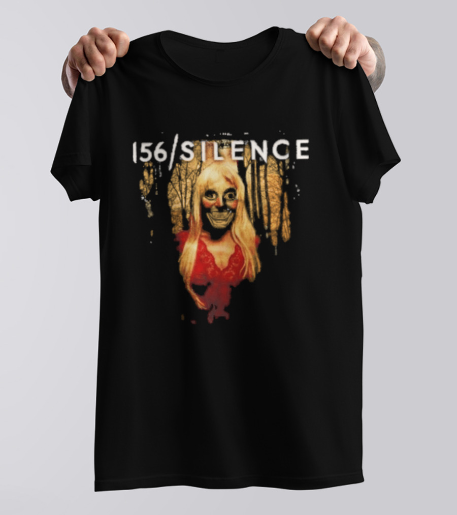 156 Silence Album Blonde Portrait With Red Dress T-Shirt