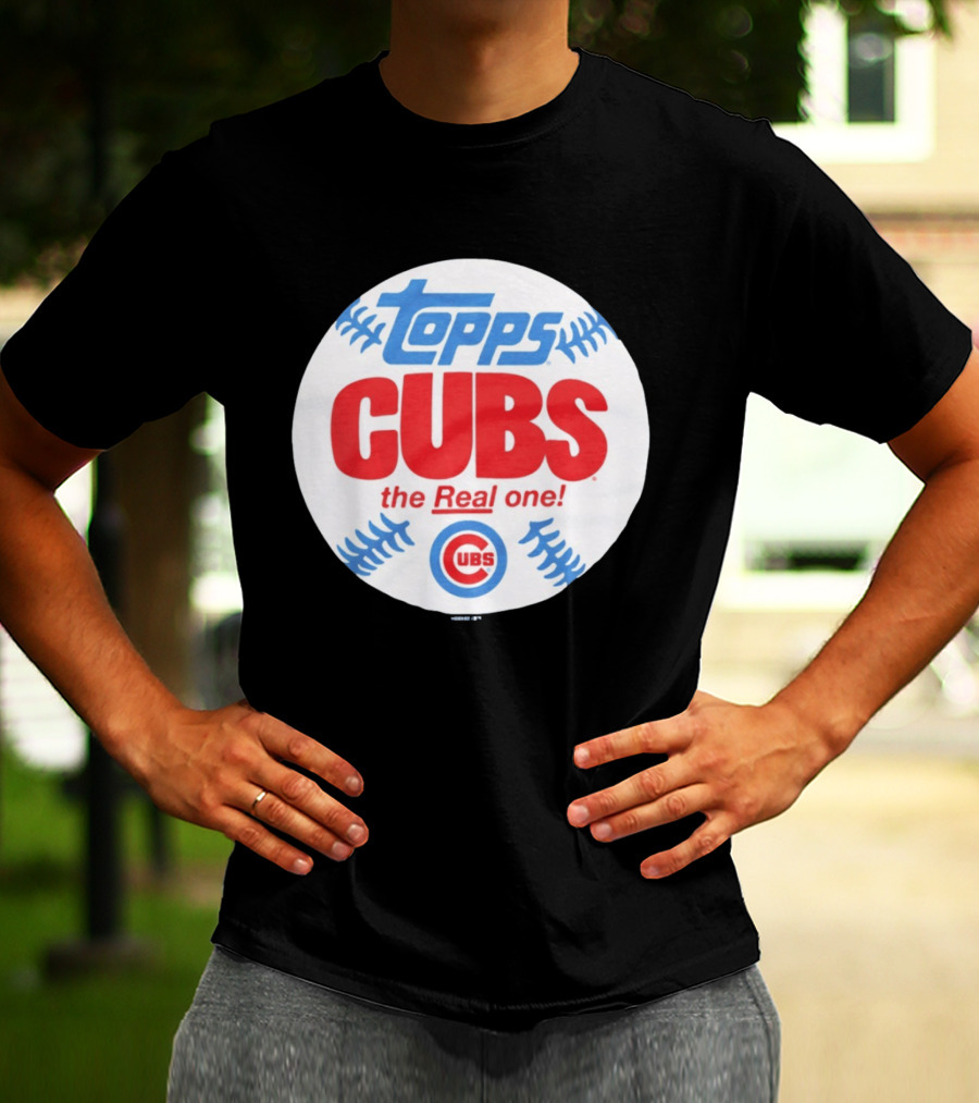 Topps Cubs The Real One Chicago Baseball T-Shirt