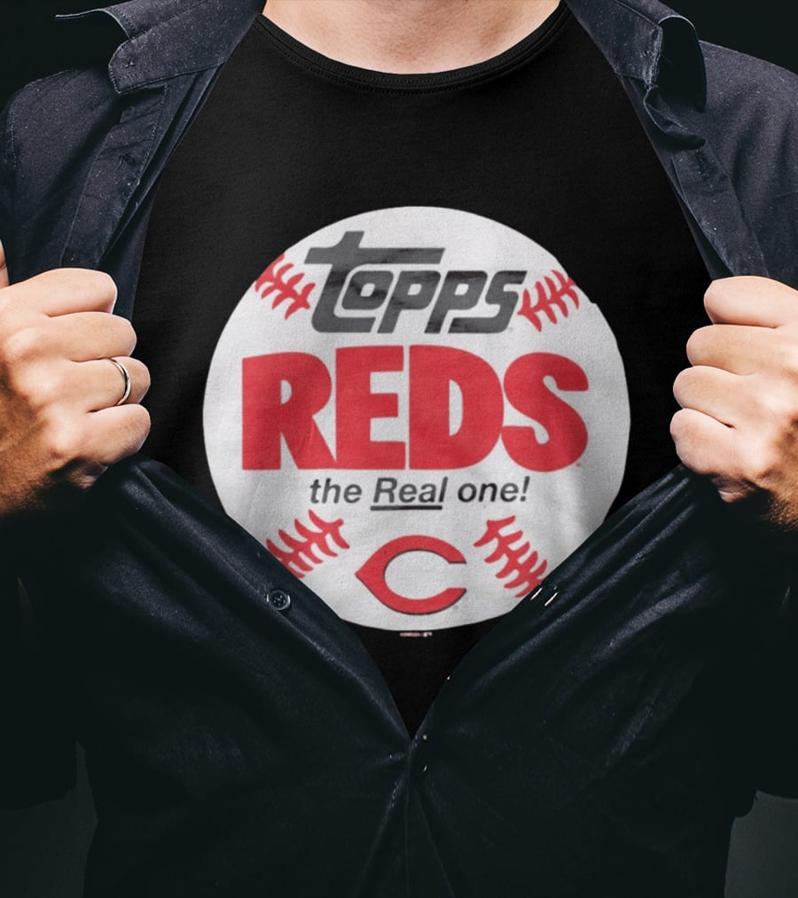 Topps Baseball Reds The Real One Cincinnati T-Shirt