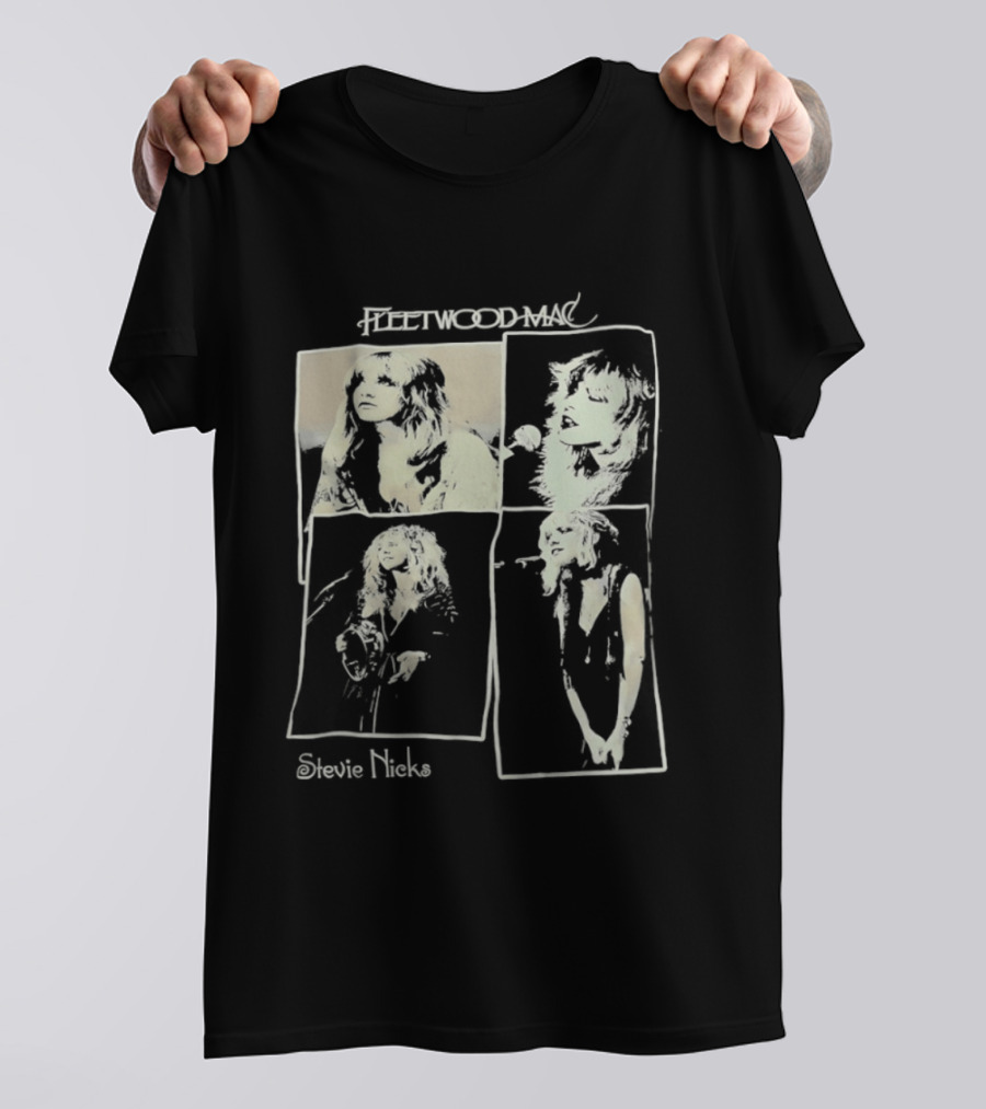 Fleetwood Mac Stevie Nicks Vintage Collage T-Shirt