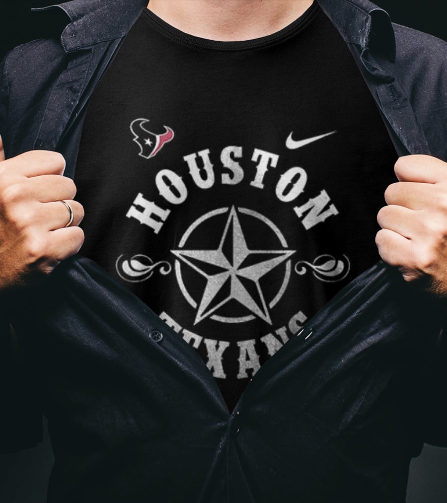 Houston Texans Willie Nelson Collaboration Nike Star Logo Feelin' Good T-Shirt