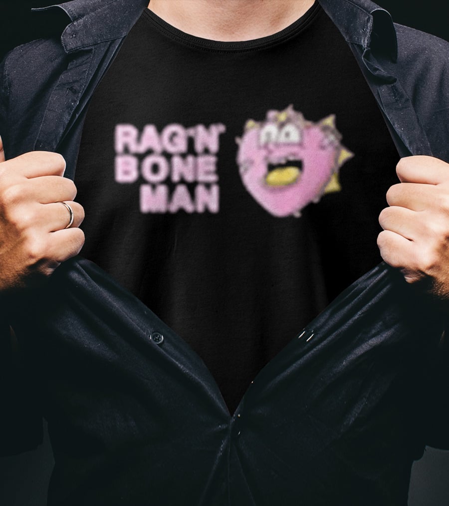 Rag'n'Bone Man Spiky Pink Donut Creature T-Shirt