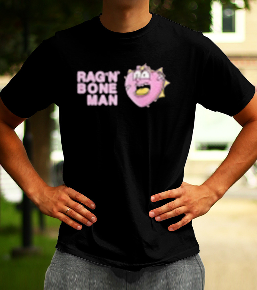 Rag'n'Bone Man Spiky Pink Donut Creature T-Shirt