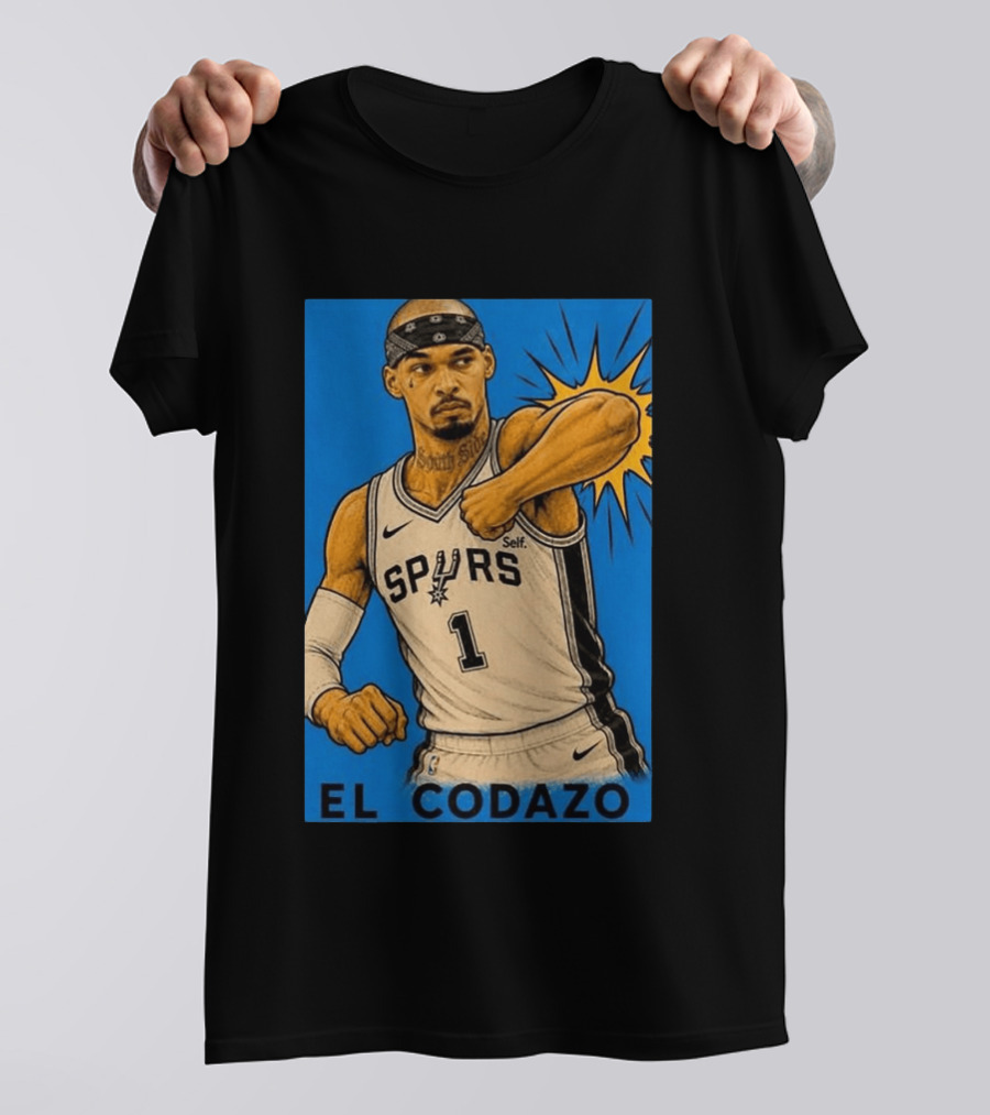 San Antonio Spurs El Codazo Victor Wembanyama Basketball Self T-Shirt