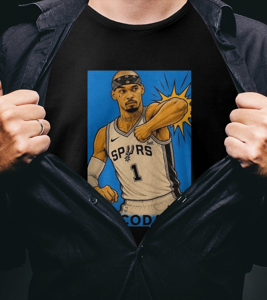San Antonio Spurs El Codazo Victor Wembanyama Basketball Self T-Shirt