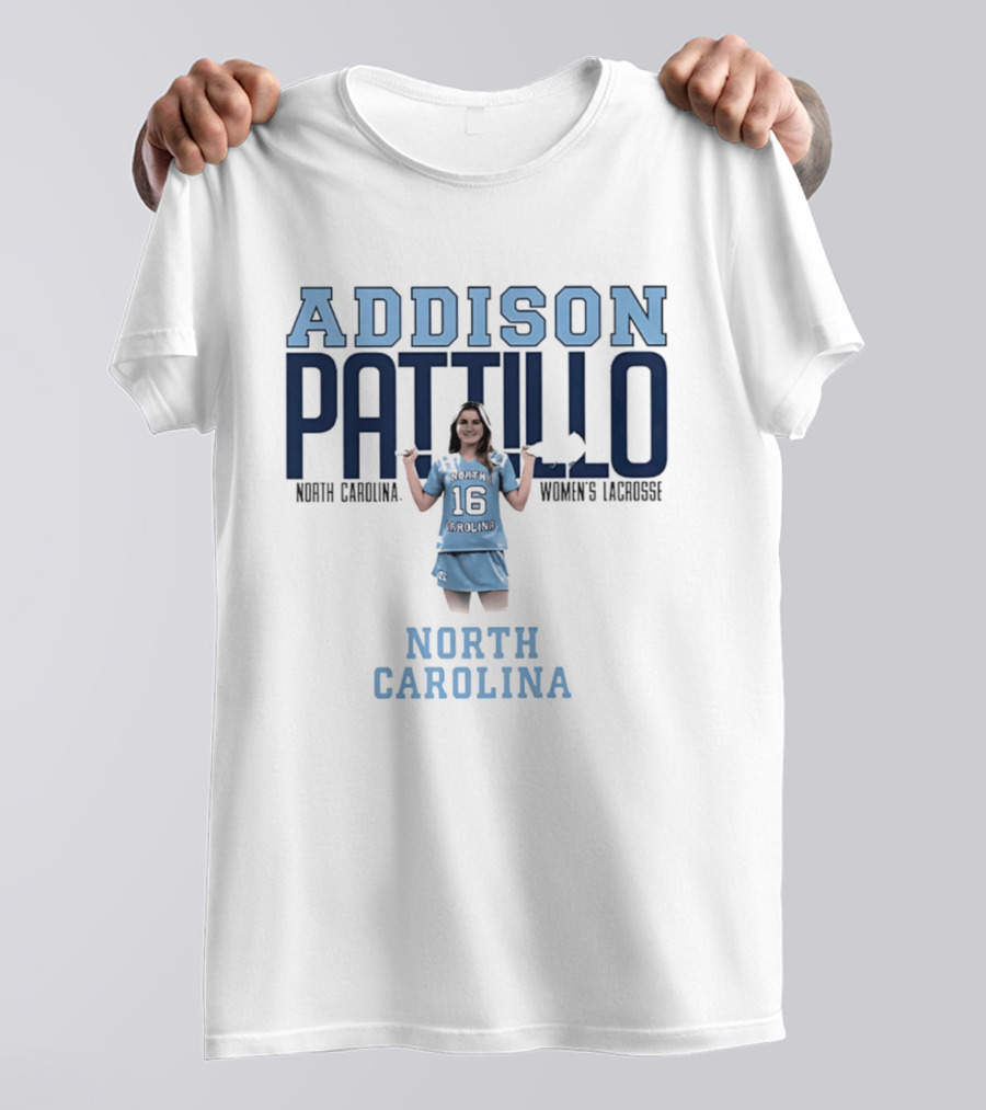 Addison Pattillo North Carolina Women's Lacrosse 16 Player T-Shirt