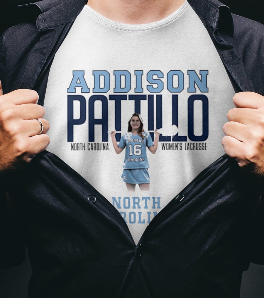 Addison Pattillo North Carolina Women's Lacrosse 16 Player T-Shirt