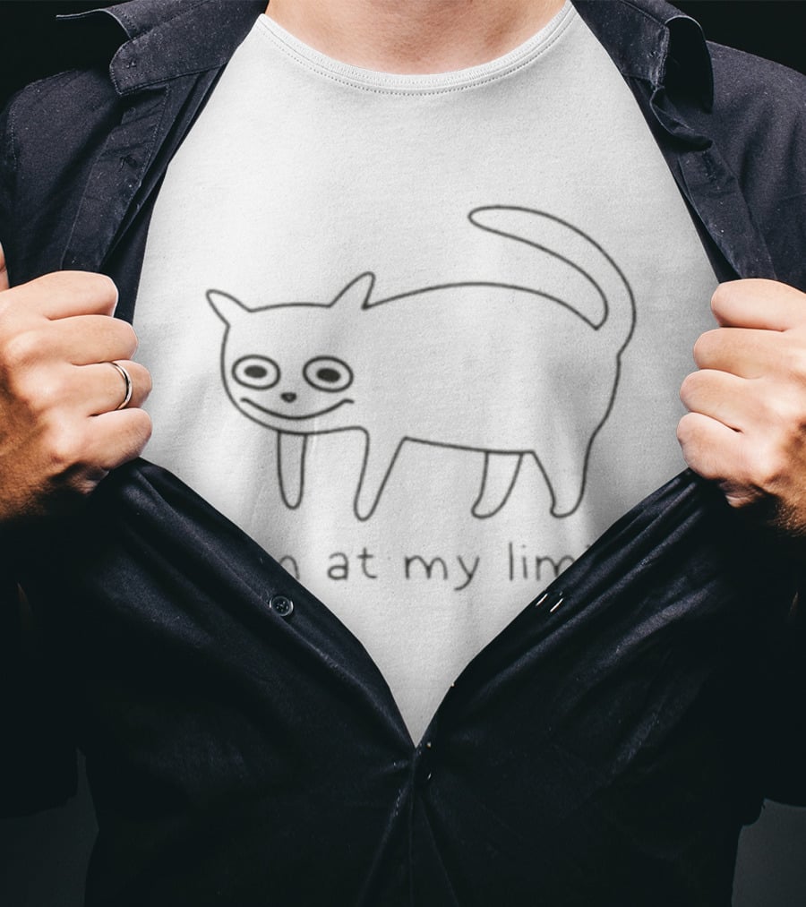 I'm At My Limit Cat Sketch T-Shirt