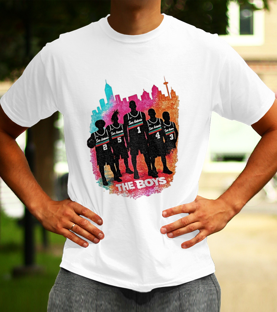 The Boys San Antonio Spurs Classic City Edition Basketball Player T-Shirt