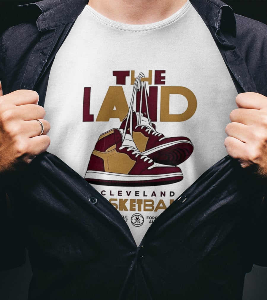 Cleveland The Land Basketball High Tops Fueled By Hustle Always Proud T-Shirt