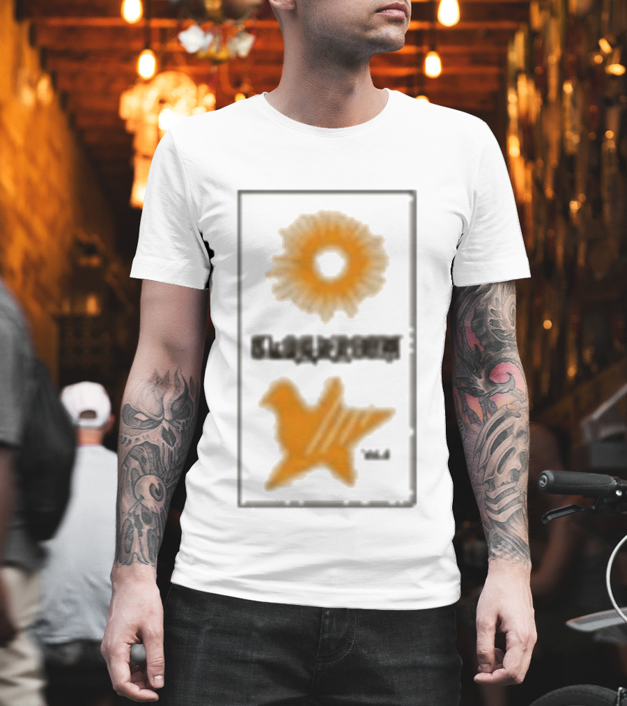 Closed Casket Activities Cloakroom Muff Starburst Bird Symbol Orange T-Shirt