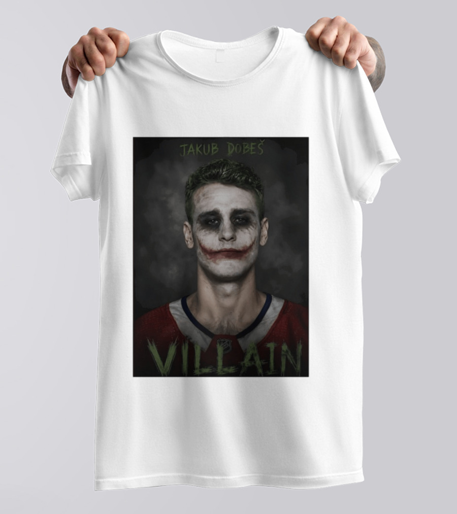 Jakub Dobes Villain Joker Montreal Canadiens Hockey T-Shirt