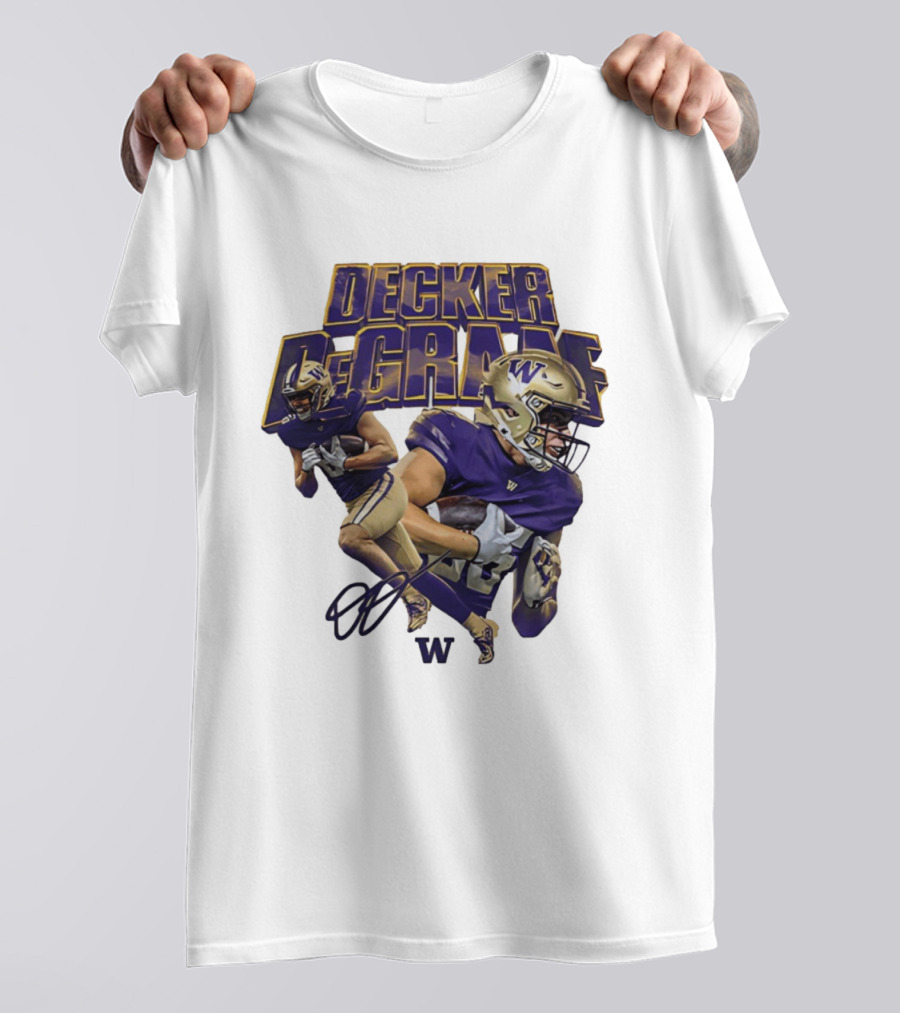Decker DeGraaf Washington Huskies NCAA Football W T-Shirt