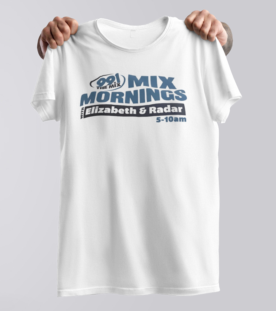 991 The Mix Mornings Elizabeth & Radar 5 10am T-Shirt