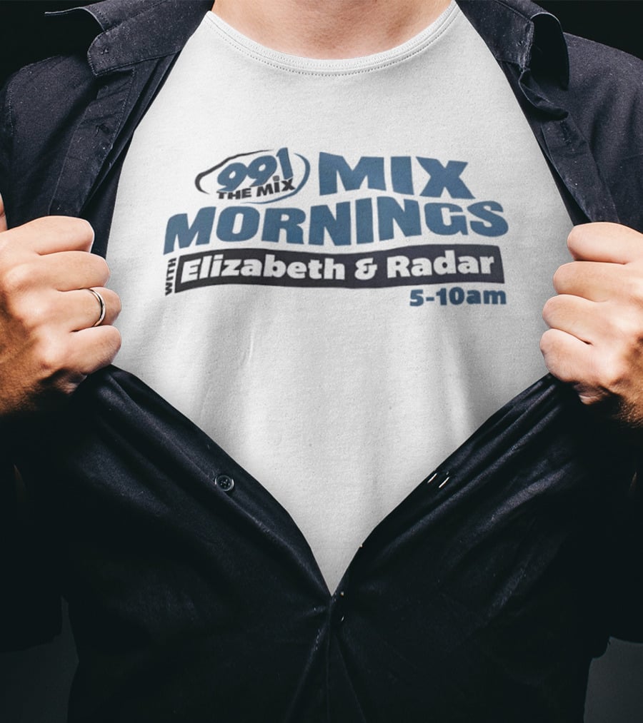 991 The Mix Mornings Elizabeth & Radar 5 10am T-Shirt