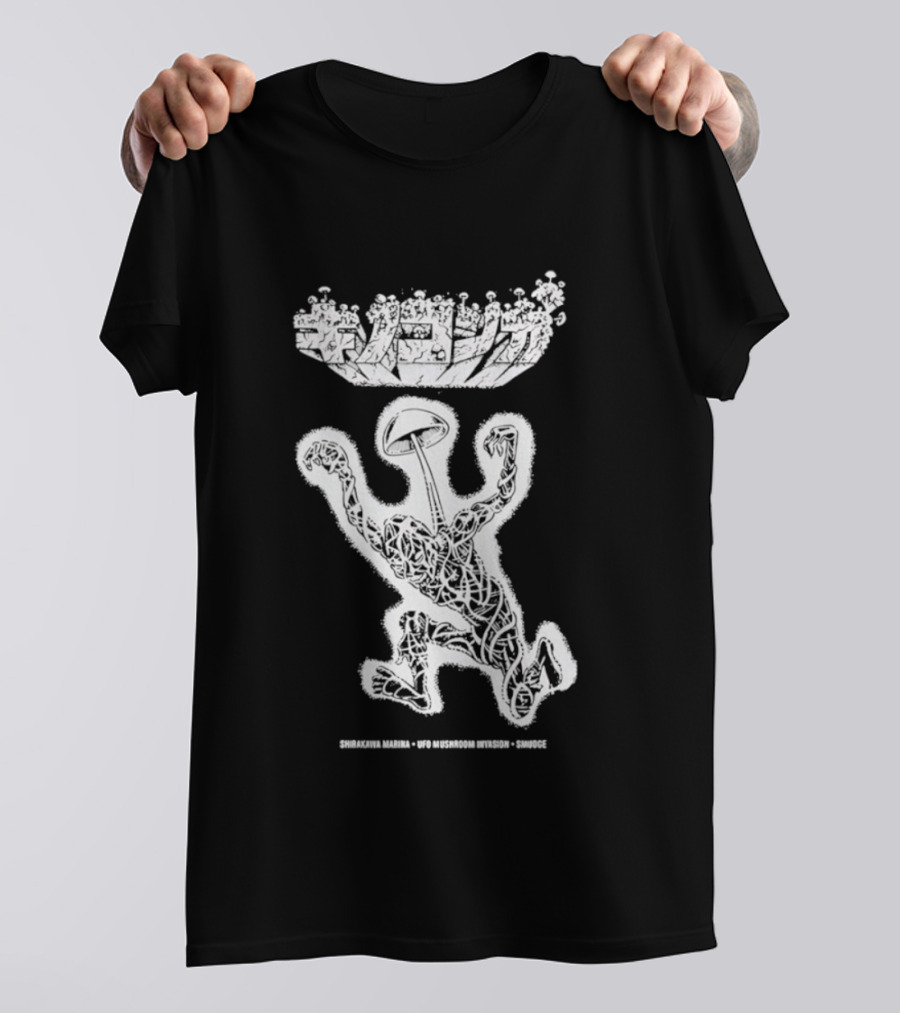 UFO Mushroom Invasion Extraterrestrial Encounter T-Shirt