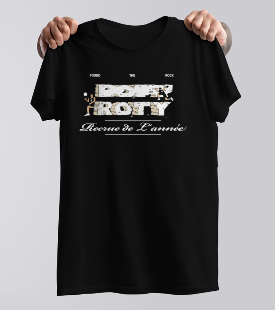 Victor Wembanyama ROTY Pound The Rock Recrue De L'annee San Antonio Spurs T-Shirt
