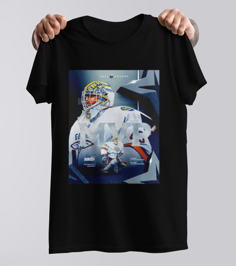 Brett Dobson Georgia Swarm MVP 2026 Awards Lacrosse Triumph T-Shirt