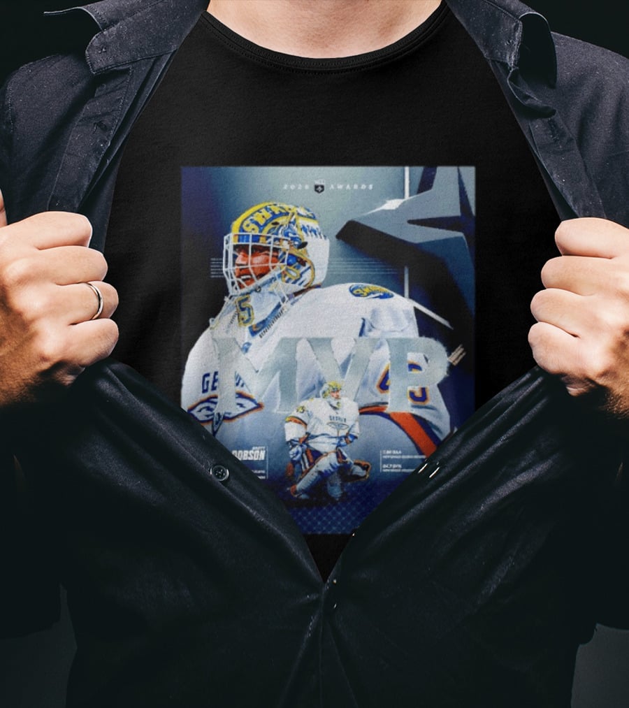 Brett Dobson Georgia Swarm MVP 2026 Awards Lacrosse Triumph T-Shirt