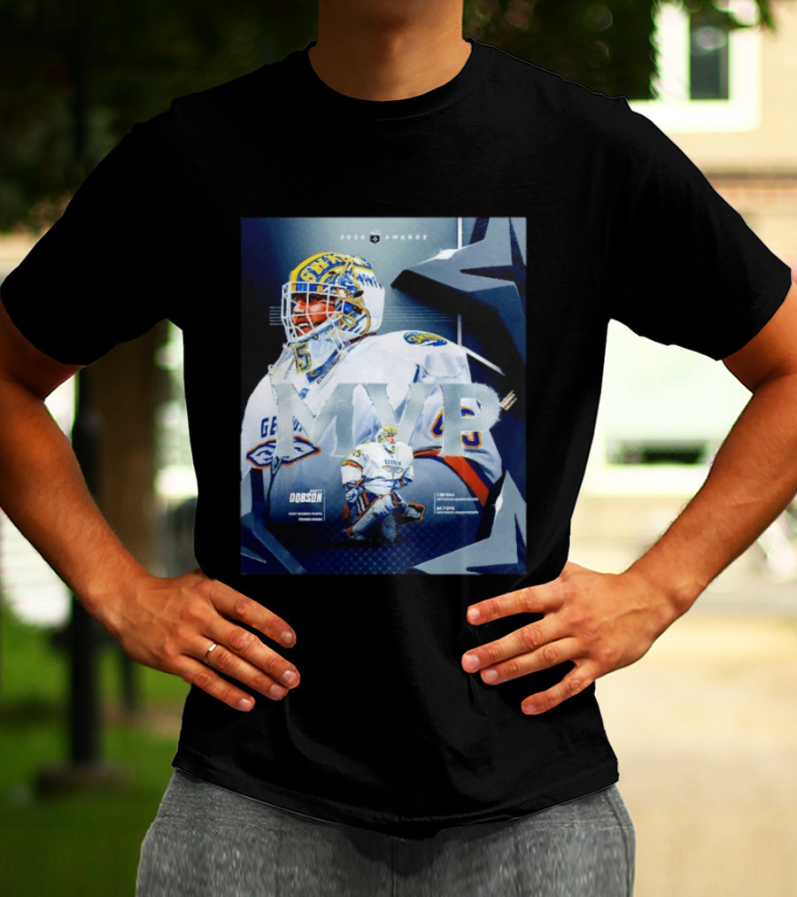 Brett Dobson Georgia Swarm MVP 2026 Awards Lacrosse Triumph T-Shirt