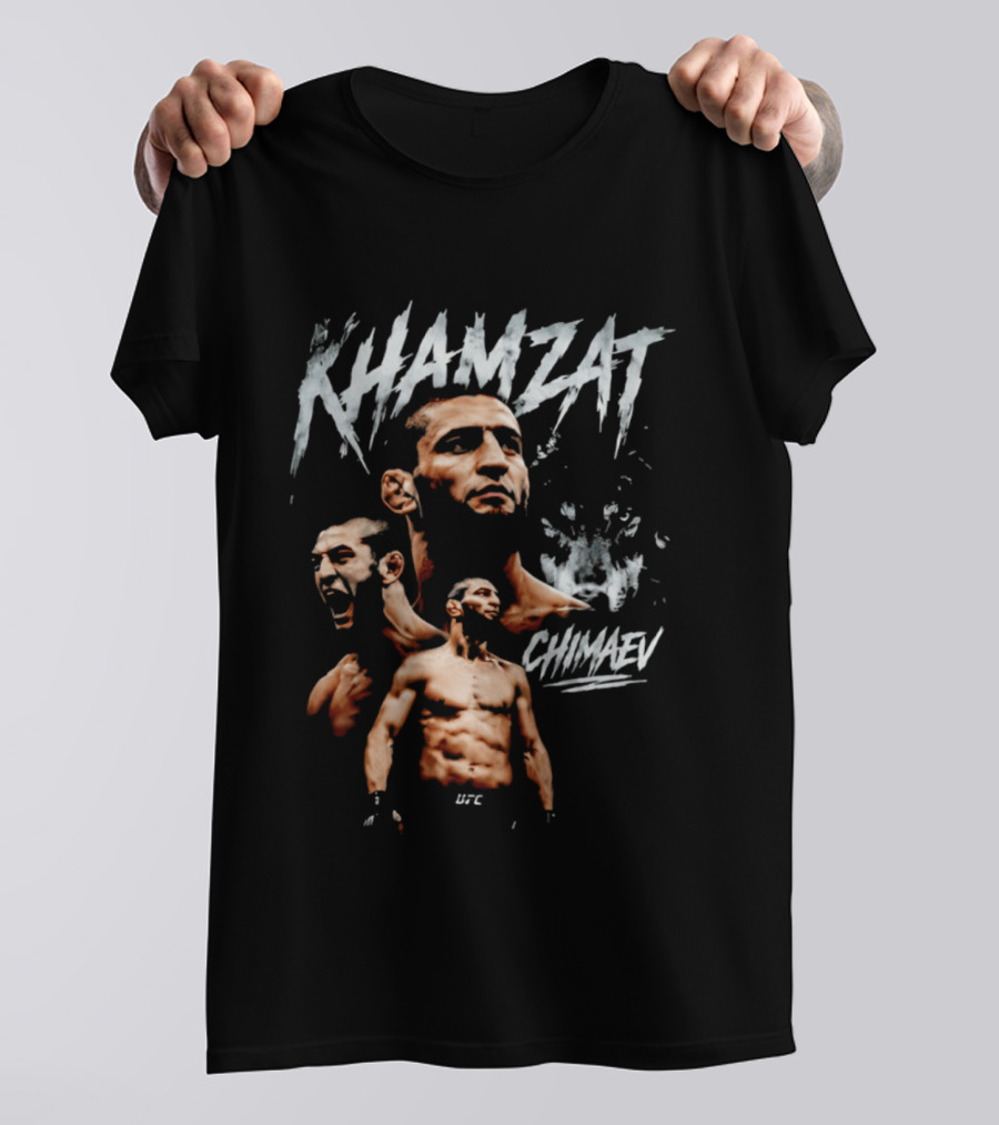 Khamzat Chimaev UFC MMA Fighter The Wolf T-Shirt